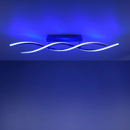 Leuchten Direkt 11993-55 - LED RGB Himmennettävä pinta-asetettava kattokruunu SWING 2xLED/8,5W/230V 2700-5000K + kauko-ohjain
