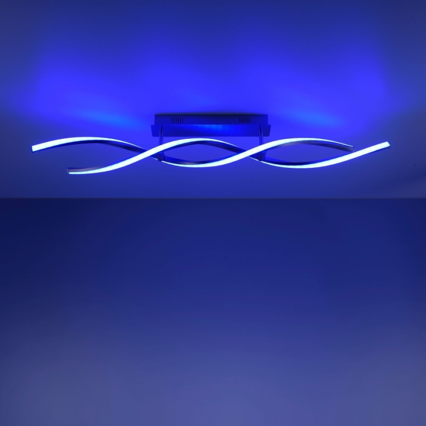 Leuchten Direkt 11993-55 - LED RGB Himmennettävä pinta-asetettava kattokruunu SWING 2xLED/8,5W/230V 2700-5000K + kauko-ohjain