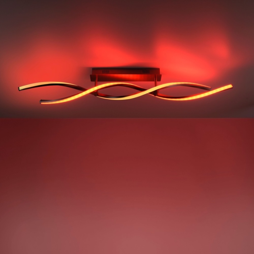 Leuchten Direkt 11993-55 - LED RGB Himmennettävä pinta-asetettava kattokruunu SWING 2xLED/8,5W/230V 2700-5000K + kauko-ohjain