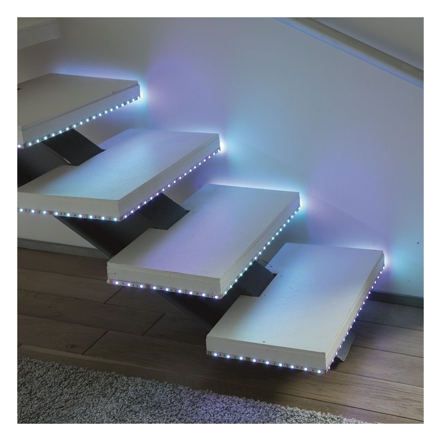 Leuchten Direkt 1210-70-BH - LED RGB Himmennettävä nauha TEANIA 3m 16,2W/12/230V + kauko-ohjain
