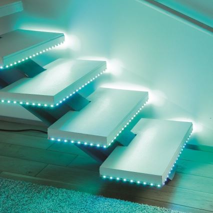 Leuchten Direkt 1210-70-BH - LED RGB Himmennettävä nauha TEANIA 3m 16,2W/12/230V + kauko-ohjain