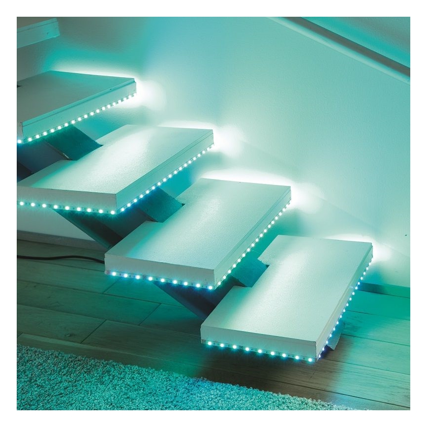 Leuchten Direkt 1210-70-BH - LED RGB Himmennettävä nauha TEANIA 3m 16,2W/12/230V + kauko-ohjain