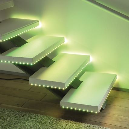 Leuchten Direkt 1210-70-BH - LED RGB Himmennettävä nauha TEANIA 3m 16,2W/12/230V + kauko-ohjain