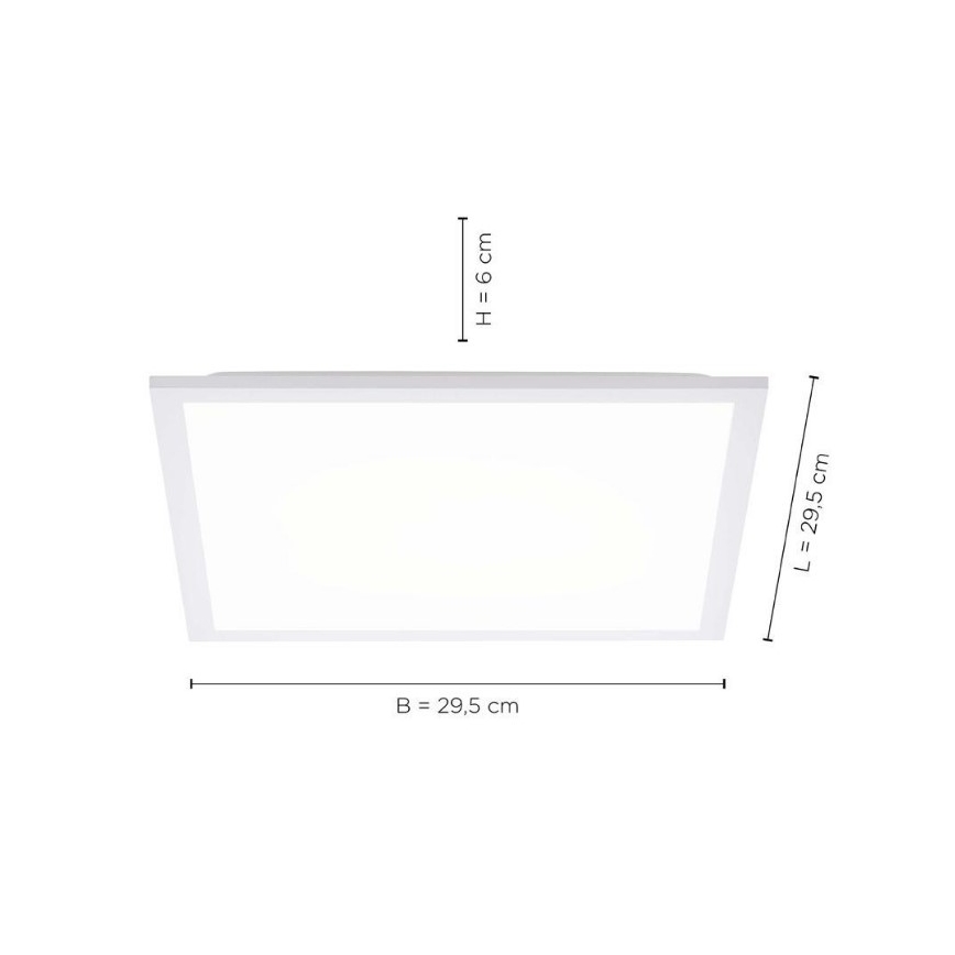 Leuchten Direkt 12200-16 - LED-kattovalo FLAT LED/17W/230V