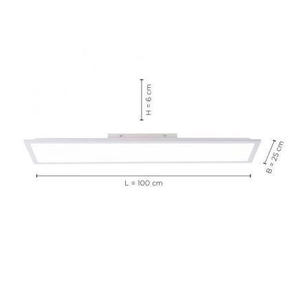 Leuchten Direkt 12204-16 - LED Pinta-asennettava paneeli FLAT LED/24W/230V