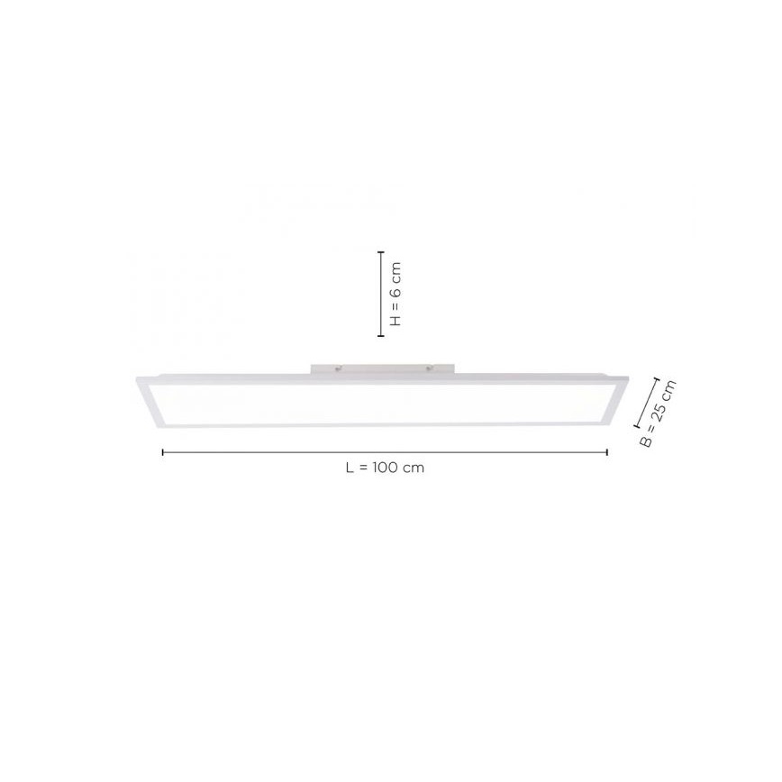 Leuchten Direkt 12204-16 - LED Pinta-asennettava paneeli FLAT LED/24W/230V