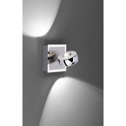 Leuchten Direkt 12471-55 -LED RGBW Himmennettävä seinäkohdevalo OPTI LED/6W/230V 2700-5000K + kauko-ohjain