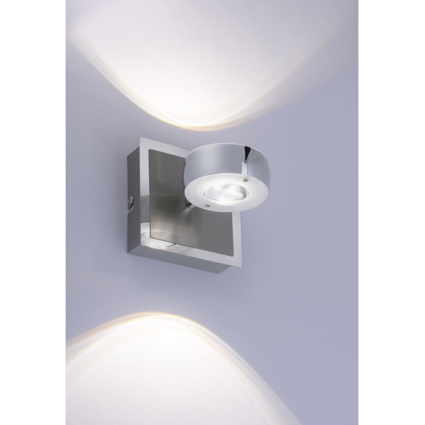 Leuchten Direkt 12471-55 -LED RGBW Himmennettävä seinäkohdevalo OPTI LED/6W/230V 2700-5000K + kauko-ohjain
