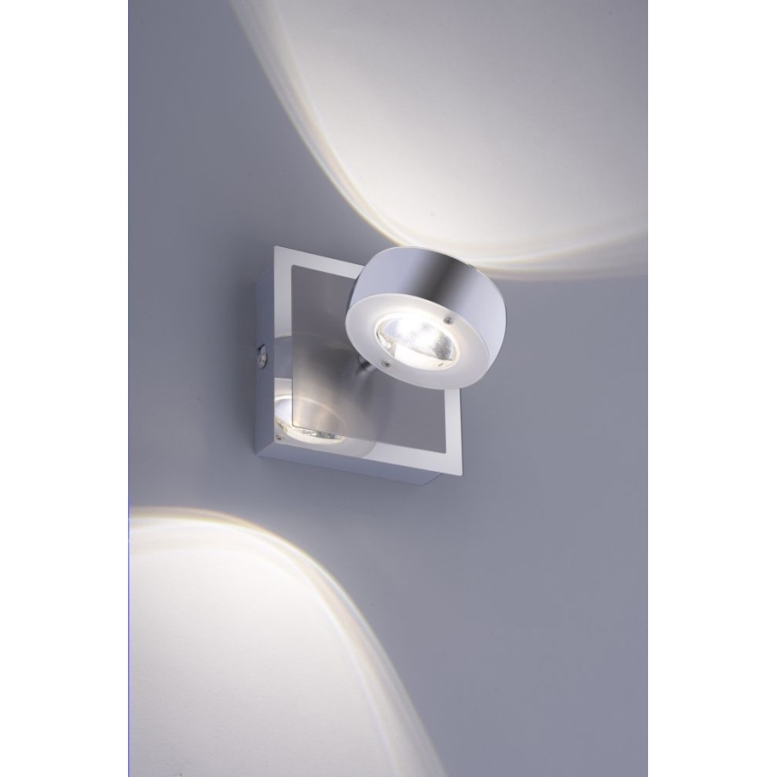 Leuchten Direkt 12471-55 -LED RGBW Himmennettävä seinäkohdevalo OPTI LED/6W/230V 2700-5000K + kauko-ohjain