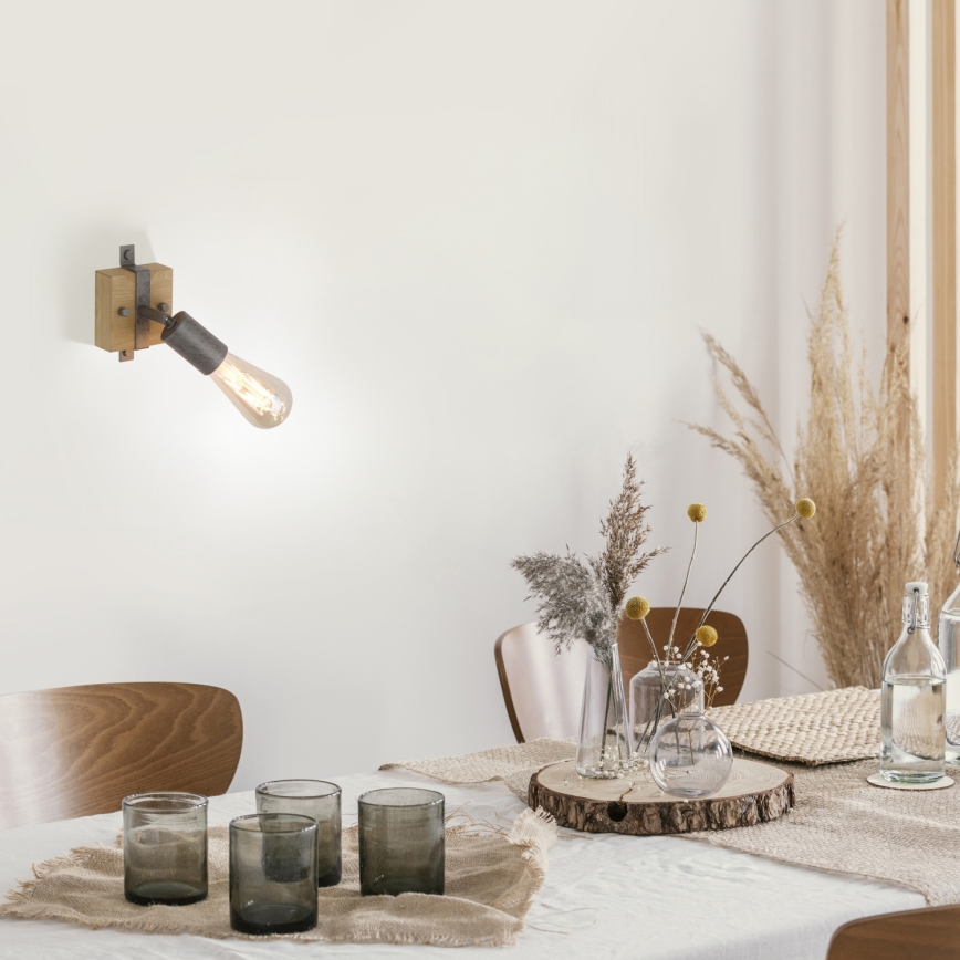 Leuchten Direkt 13471-79 - Seinävalaisin SLAT 1xE27/40W/230V