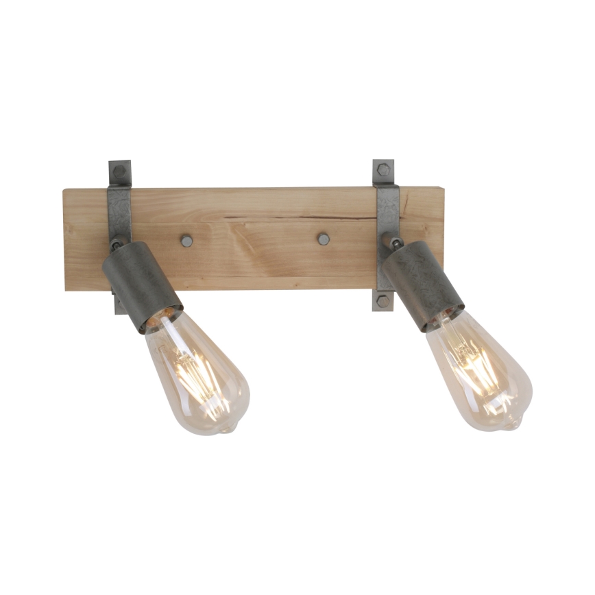 Leuchten Direkt 13472-79 - Seinävalaisin SLAT 2xE27/40W/230V