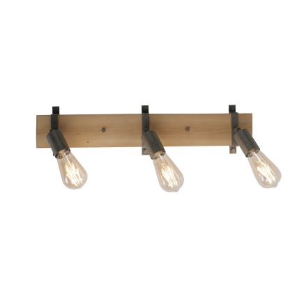 Leuchten Direkt 13473-79 - Seinävalaisin SLAT 3xE27/40W/230V