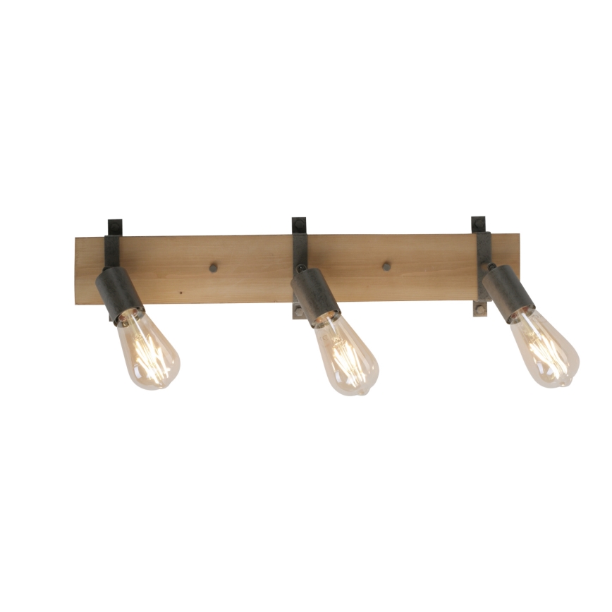 Leuchten Direkt 13473-79 - Seinävalaisin SLAT 3xE27/40W/230V