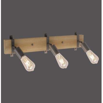 Leuchten Direkt 13473-79 - Seinävalaisin SLAT 3xE27/40W/230V