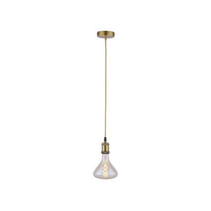 Leuchten Direkt 13570-60 - Kattokruunu johdossa DIY 1xE27/60W/230V messinki
