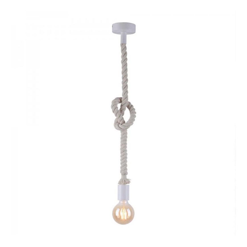 Leuchten Direkt 13572-16 - Kattokruunu johdossa DIY 1xE27/10W/230V valkoinen