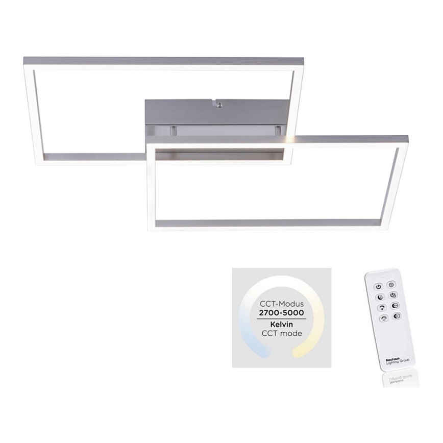 Leuchten Direkt 14017-55 - Himmennettävä LED-kattovalaisin IVEN 2xLED/20W/230V + kauko-ohjaus