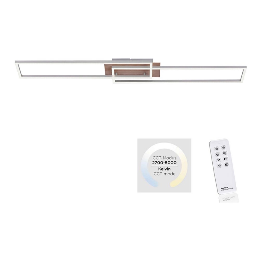 Leuchten Direkt 14019-78 - Himmennettävä LED-kattovalaisin IVEN 2xLED/20W/230V + kauko-ohjaus