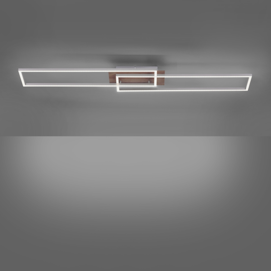 Leuchten Direkt 14019-78 - Himmennettävä LED-kattovalaisin IVEN 2xLED/20W/230V + kauko-ohjaus