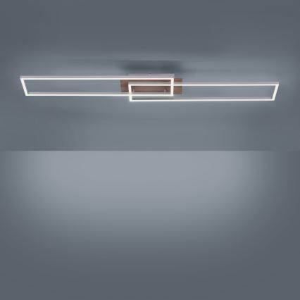 Leuchten Direkt 14019-78 - Himmennettävä LED-kattovalaisin IVEN 2xLED/20W/230V + kauko-ohjaus