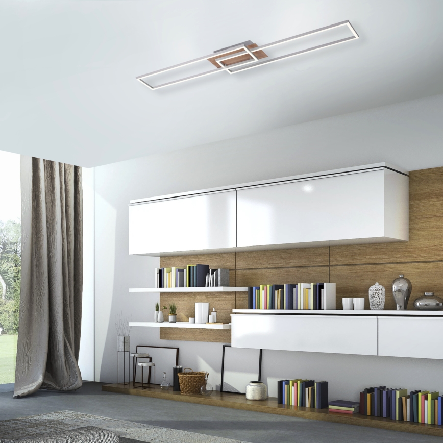 Leuchten Direkt 14019-78 - Himmennettävä LED-kattovalaisin IVEN 2xLED/20W/230V + kauko-ohjaus