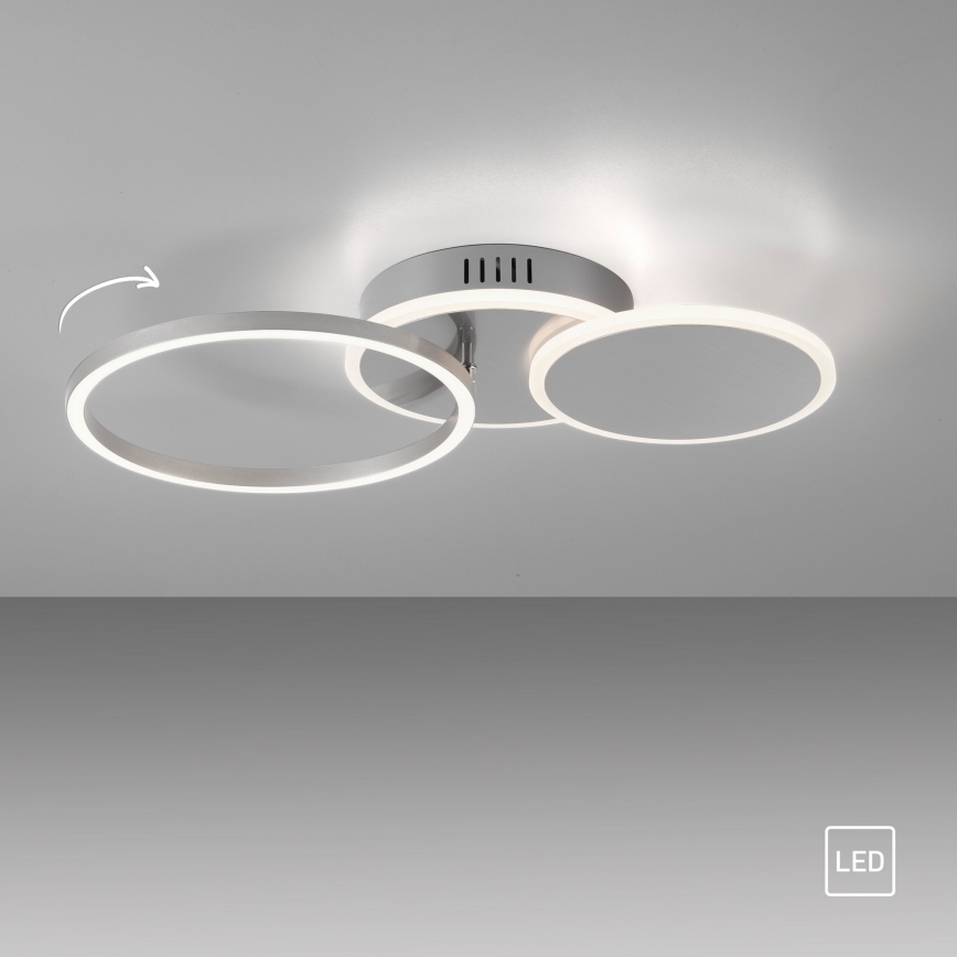 Leuchten Direkt 14116-55 - LED-kattovalaisin SEVENT LED/25,5W/230V mattakromi