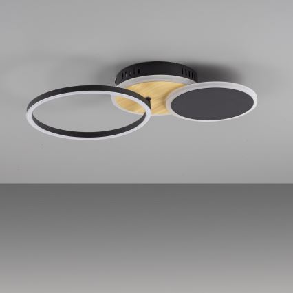 Leuchten Direkt 14116-78 - LED-kattovalaisin SEVENT LED/25,5W/230V musta/ruskea