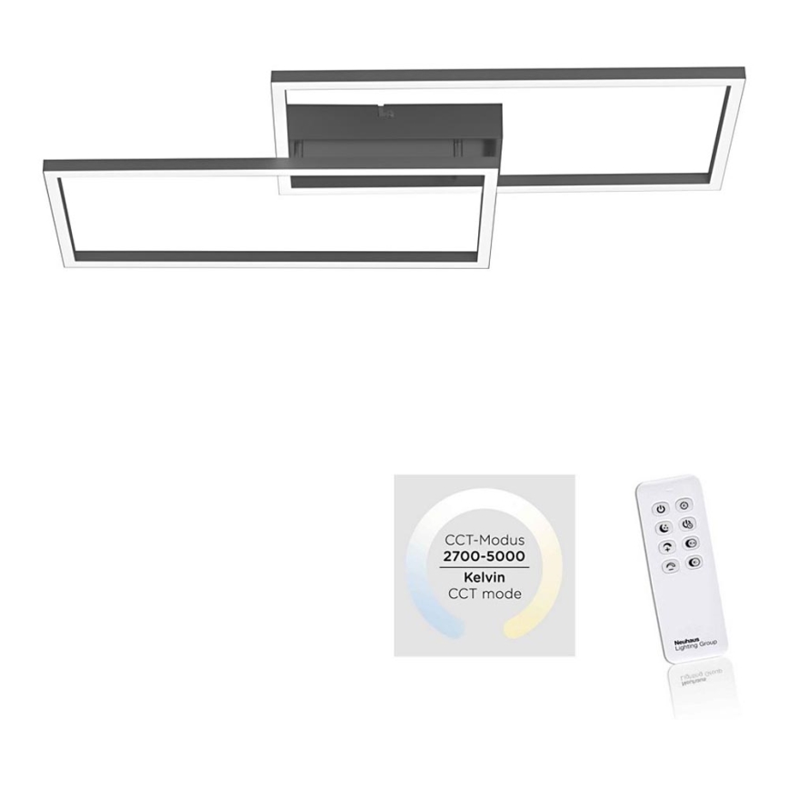 Leuchten Direkt 14140-18 - Himmennettävä LED-kattovalaisin IVEN 2xLED/13,5W/230V + kauko-ohjaus