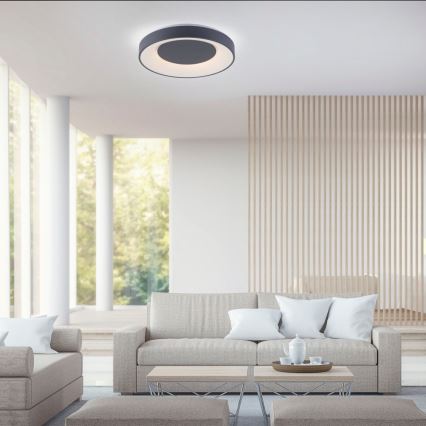 Leuchten Direkt 14346-18 -LED RGB Himmennettävä kattovalo  ANIKA LED/26,5W/230V Tuya 2700-5000K + kauko-ohjain