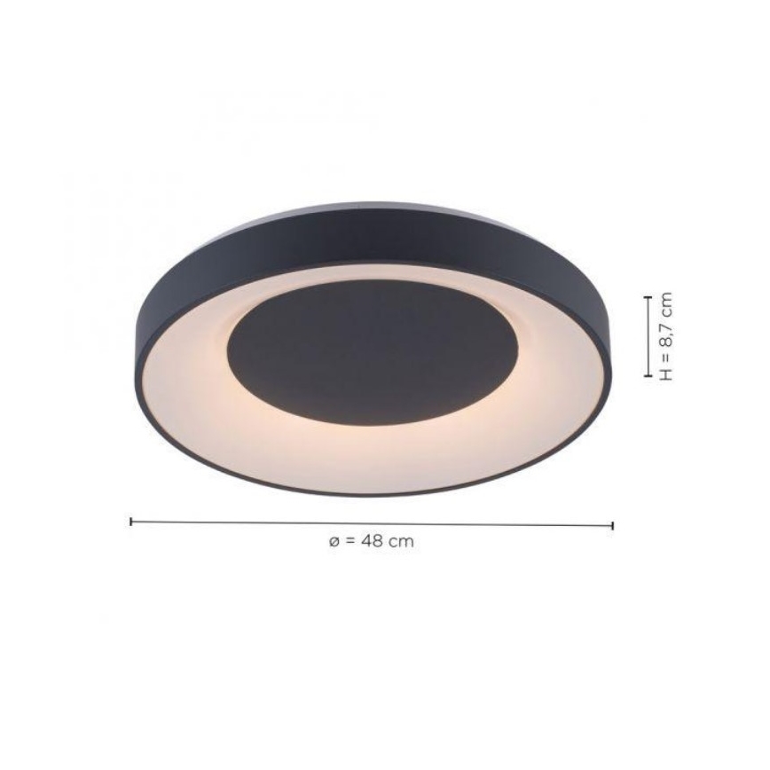 Leuchten Direkt 14346-18 -LED RGB Himmennettävä kattovalo  ANIKA LED/26,5W/230V Tuya 2700-5000K + kauko-ohjain