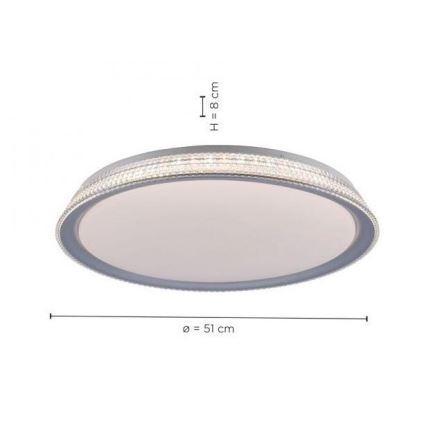 Leuchten Direkt 14359-21 - LED Himmennettävä kattovalo KARI LED/36W/230V