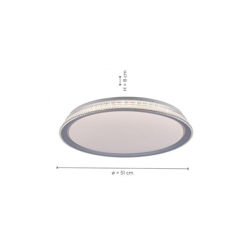 Leuchten Direkt 14359-21 - LED Himmennettävä kattovalo KARI LED/36W/230V