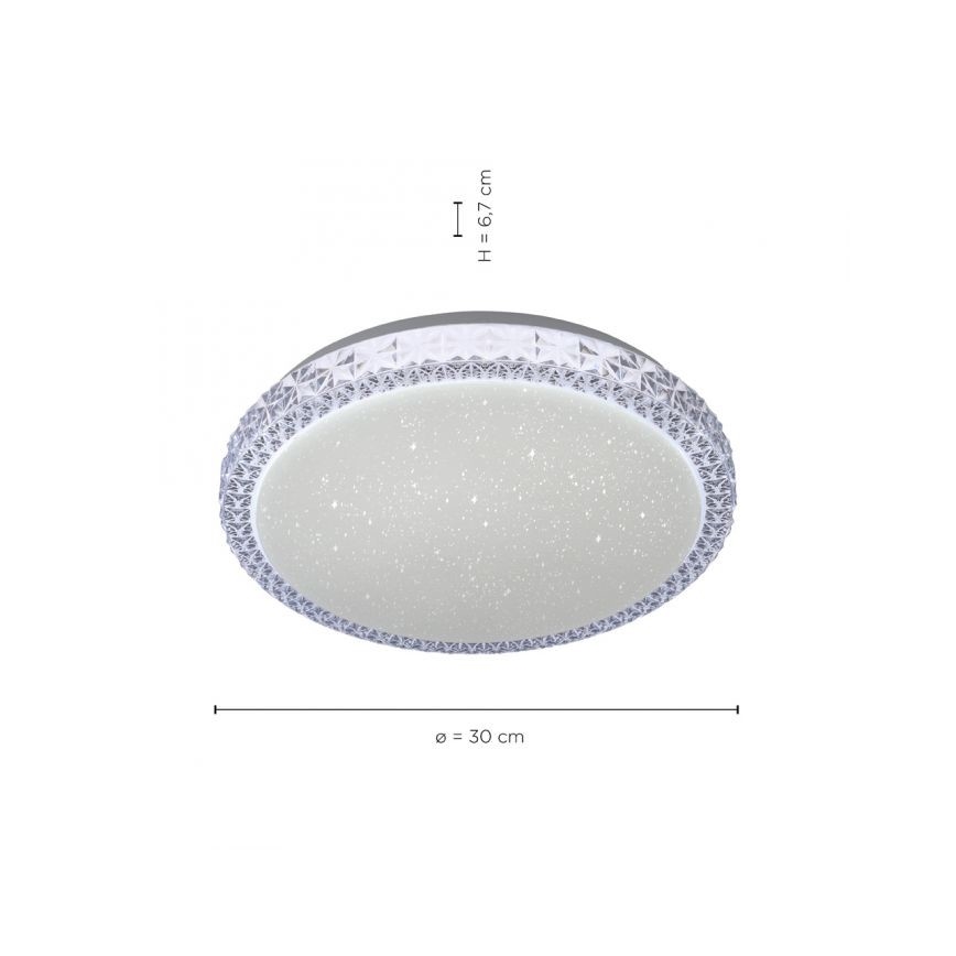 Leuchten Direkt 14370-00 - LED Himmennettävä kattovalo FRIDA LED/12W/230V