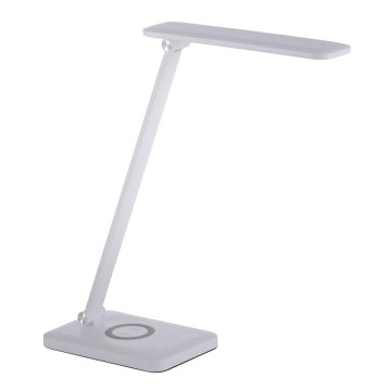 Leuchten Direkt 14415-16 - LED Himmennettävä kosketuspöytävalaisin langattomalla latauksella FLORENTINA LED/5W/230V 3000-5000K valkoinen + USB