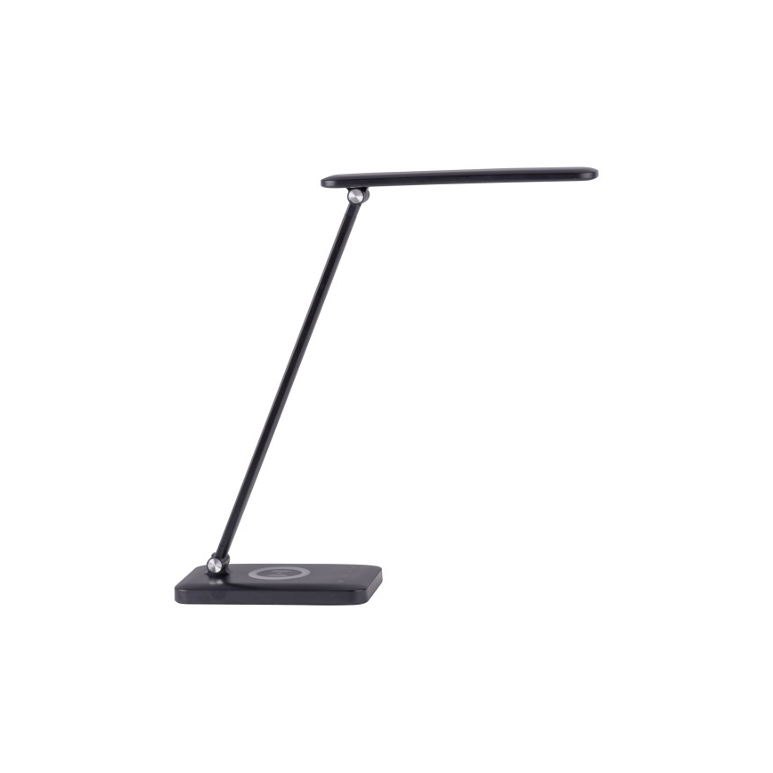 Leuchten Direkt 14415-16 - LED Himmennettävä kosketuspöytävalaisin langattomalla latauksella FLORENTINA LED/5W/230V 3000-5000K musta + USB