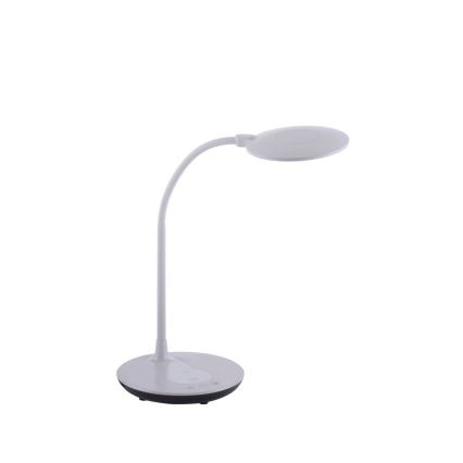 Leuchten Direkt 14416-18-LED Kosketushimmennettävä pöytävalaisin langattomalla latauksella ASTRID LED/5W/230V 3000/4000/5500K + USB