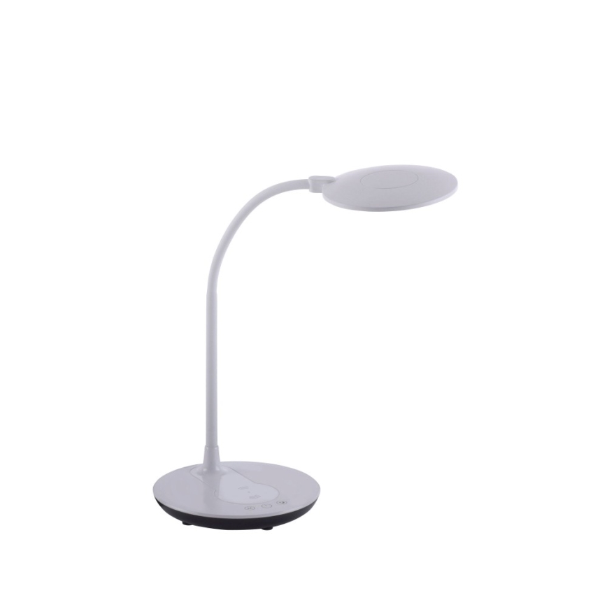 Leuchten Direkt 14416-18-LED Kosketushimmennettävä pöytävalaisin langattomalla latauksella ASTRID LED/5W/230V 3000/4000/5500K + USB
