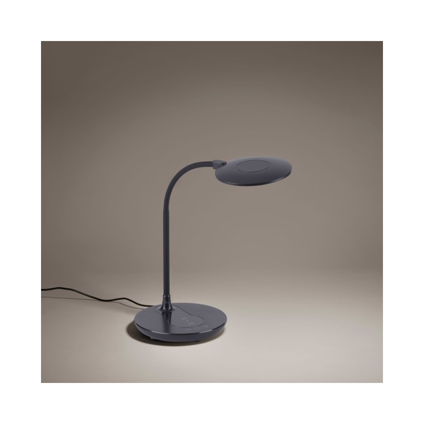 Leuchten Direkt 14416-18 - LED Kosketushimmennettävä pöytävalaisin langattomalla latauksella ASTRID LED/5W/230V 3000/4000/5500K + USB