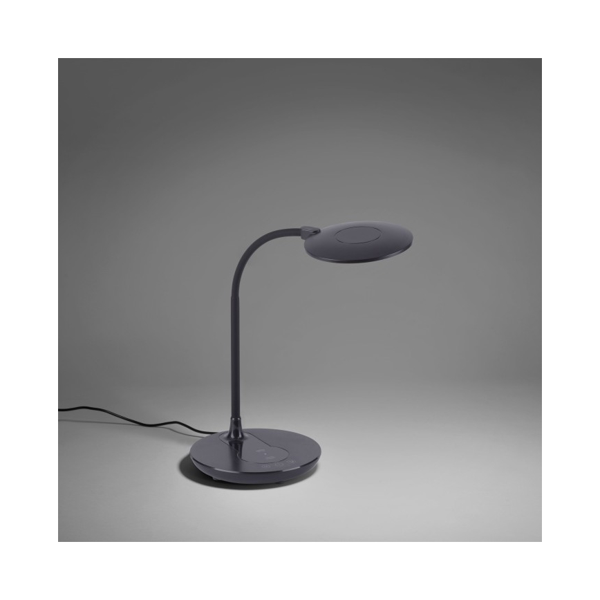 Leuchten Direkt 14416-18 - LED Kosketushimmennettävä pöytävalaisin langattomalla latauksella ASTRID LED/5W/230V 3000/4000/5500K + USB