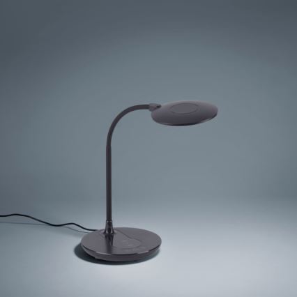 Leuchten Direkt 14416-18 - LED Kosketushimmennettävä pöytävalaisin langattomalla latauksella ASTRID LED/5W/230V 3000/4000/5500K + USB