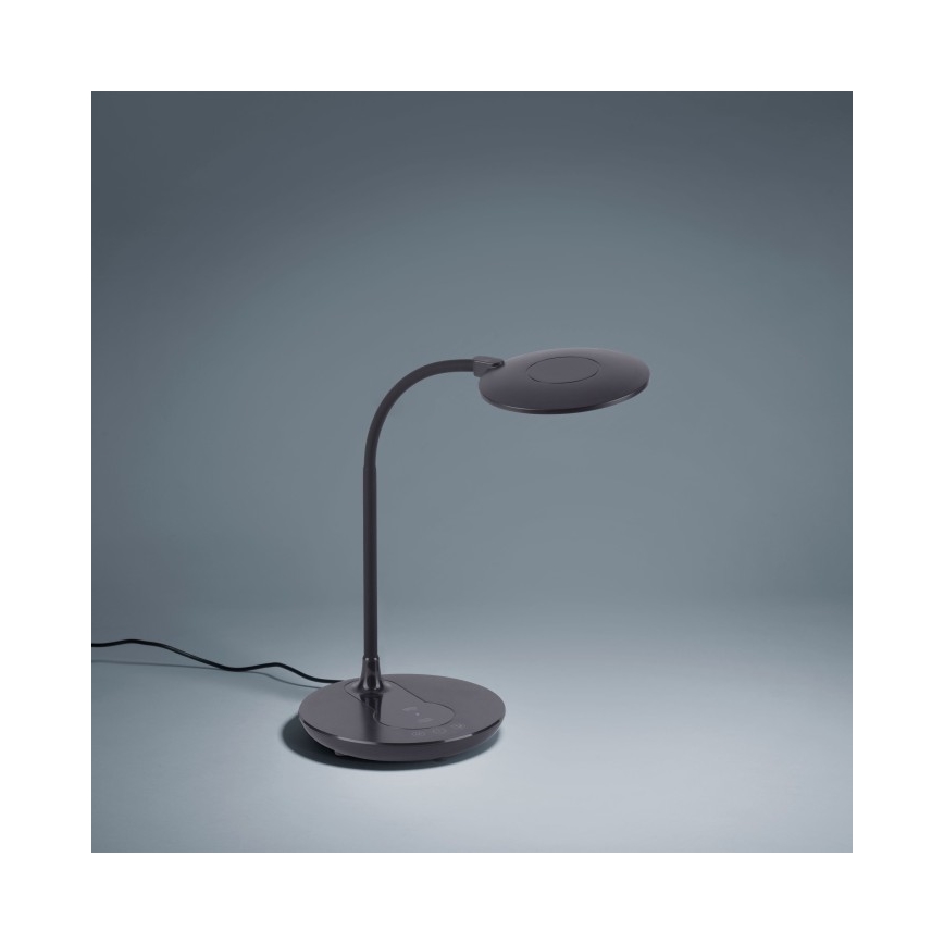 Leuchten Direkt 14416-18 - LED Kosketushimmennettävä pöytävalaisin langattomalla latauksella ASTRID LED/5W/230V 3000/4000/5500K + USB