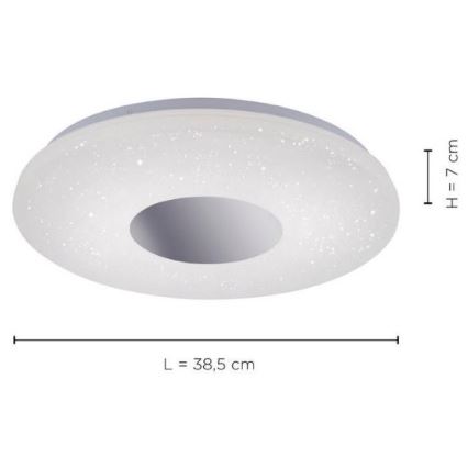 Leuchten Direkt 14422-17 - LED Kylpyhuoneen kattovalo sensorilla LAVINIA LED/18W/230V IP44