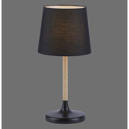 Leuchten Direkt 14423-18 - Pöytälamppu NIMA 1xE14/40W/230V musta