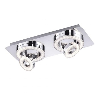 Leuchten Direkt 14521-17 - LED-kattovalo TIM 2xLED/2,8W/230V + 2xLED/3,1W