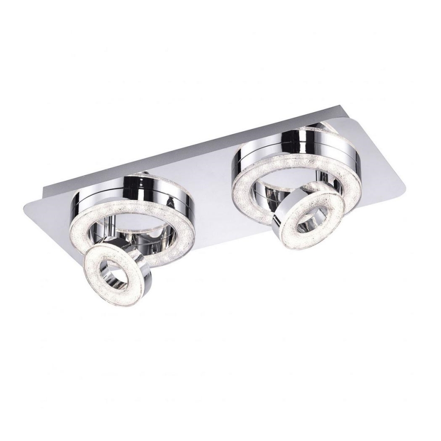 Leuchten Direkt 14521-17 - LED-kattovalo TIM 2xLED/2,8W/230V + 2xLED/3,1W