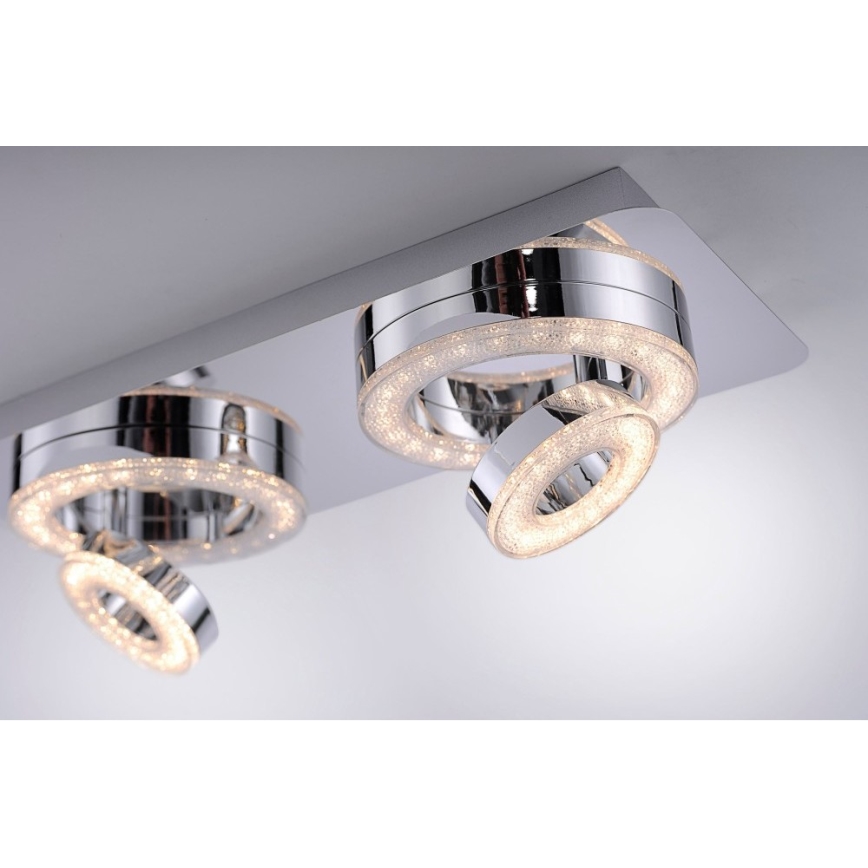 Leuchten Direkt 14521-17 - LED-kattovalo TIM 2xLED/2,8W/230V + 2xLED/3,1W