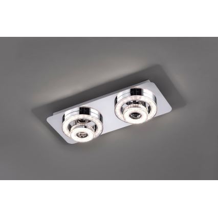 Leuchten Direkt 14521-17 - LED-kattovalo TIM 2xLED/2,8W/230V + 2xLED/3,1W