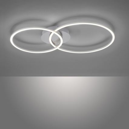 Leuchten Direkt 14537-55 - Himmennettävä LED-kattovalaisin IVANKA LED/14W/230V + LED/12W