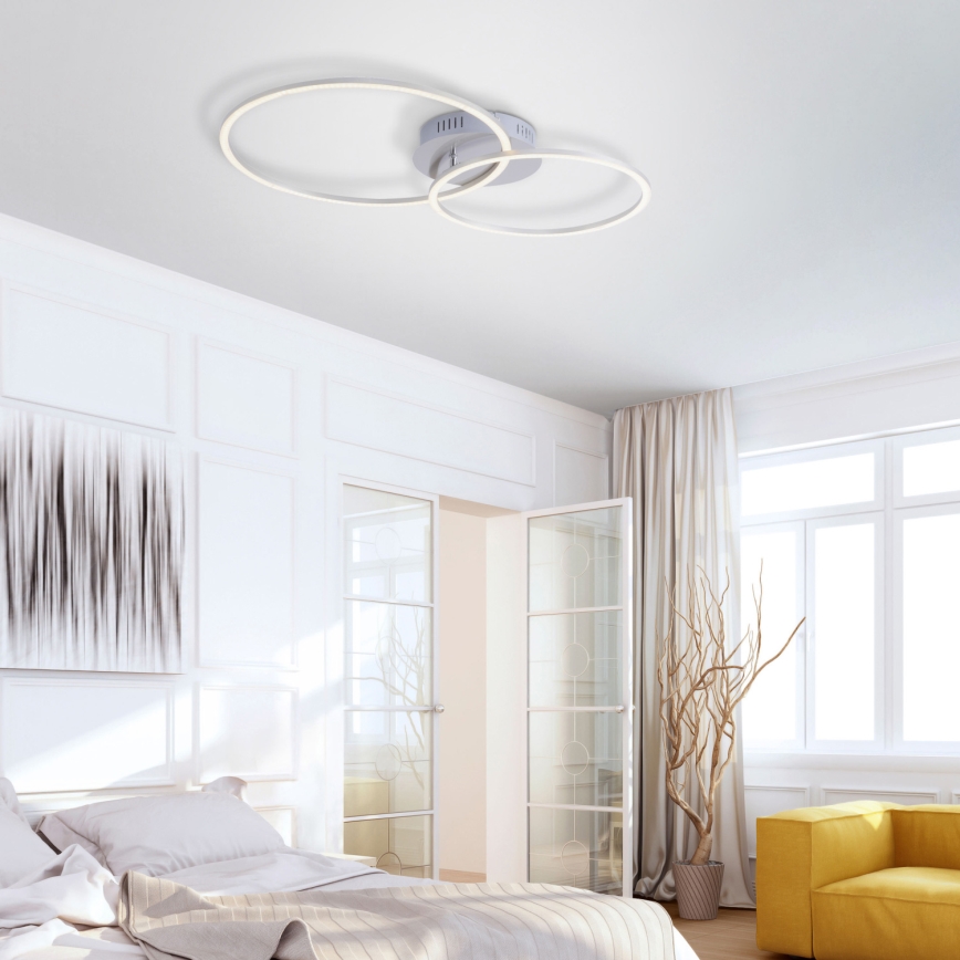 Leuchten Direkt 14537-55 - Himmennettävä LED-kattovalaisin IVANKA LED/14W/230V + LED/12W