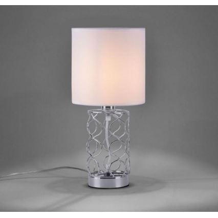 Leuchten Direkt 14615-55 - Pöytälamppu DEVA 1xE14/40W/230V mattakromi